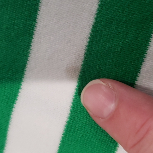 Christmas Pajama Pants - Green/White stripe with red trim. - Picture 5 of 9